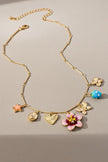 Blooming Meadow Charm Necklace Floral