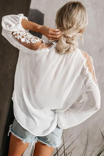 LACE BLOUSE - WHITE