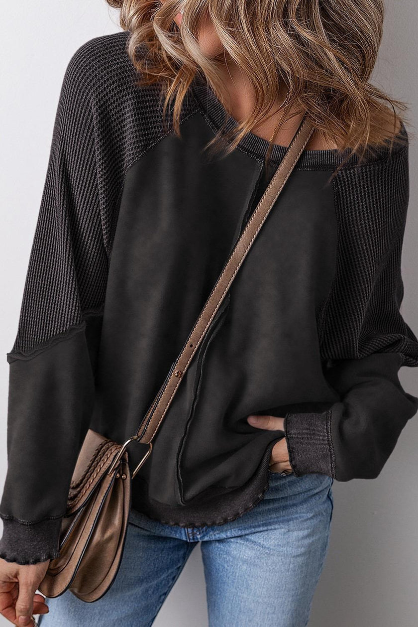 WASHED SWEATSHIRT BLACK