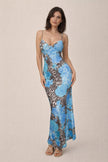 Blue Leopard Dress