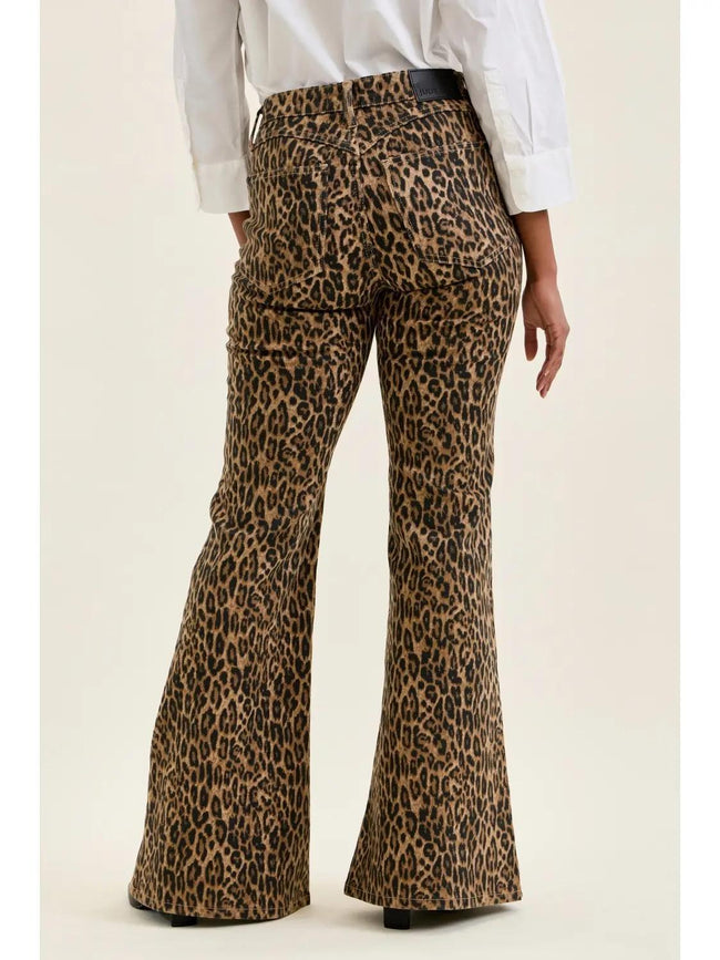 MR Jacqueline Flare Print Leopard Luxe