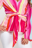RED/PINK Multi Print Long Sleeve Top