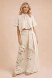Crochet Pant Set Ivory