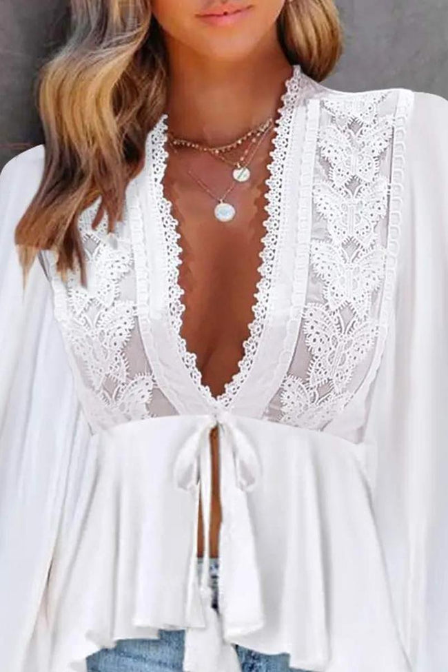 Flirty Lace Detailed Blouse
