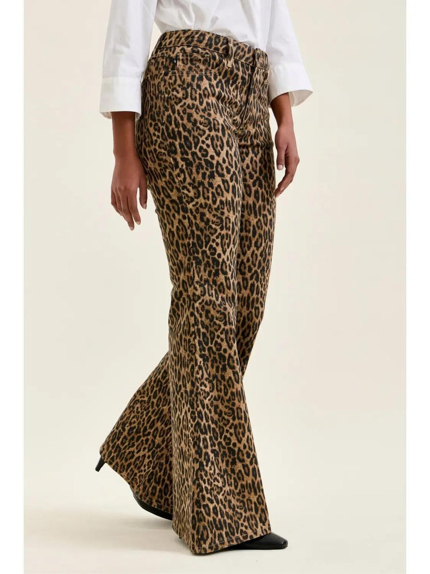 MR Jacqueline Flare Print Leopard Luxe