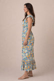 FLORAL CUT OUT HIGH WAIST JUMPSUIT