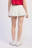 LOW RISE TIERED BLOOMER SKORT