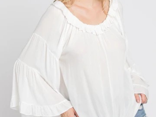 OFF SHOULDER BELL SLEEVE
