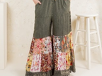 Bohemian Bell Bottoms With Lace - Plus Size