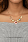 Blooming Meadow Charm Necklace Floral