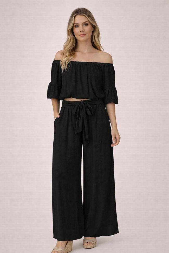 TWO-PIECE SET - BLACK