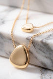 Two Way Pebble Necklace - Gold