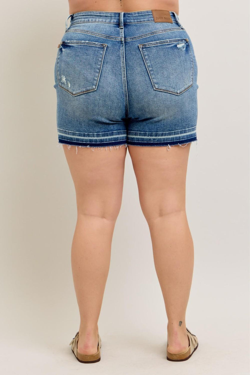 Tummy Control Hem Shorts