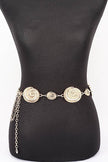 Spiral Shell Charm Chain Belt- GOLD