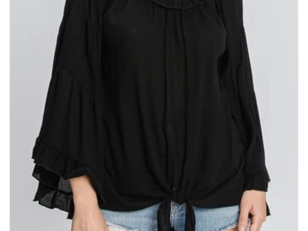 OFF SHOULDER BELL SLEEVE