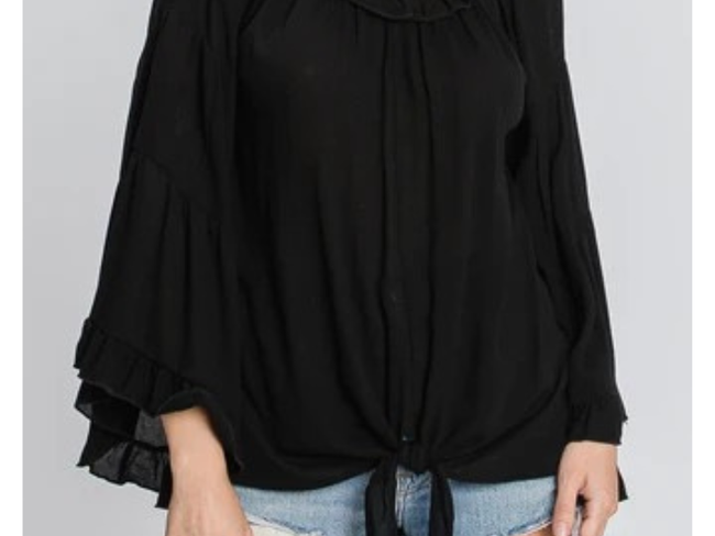 OFF SHOULDER BELL SLEEVE