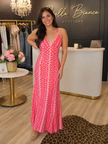 CHERRY BURGUNDY MAXI DRESS